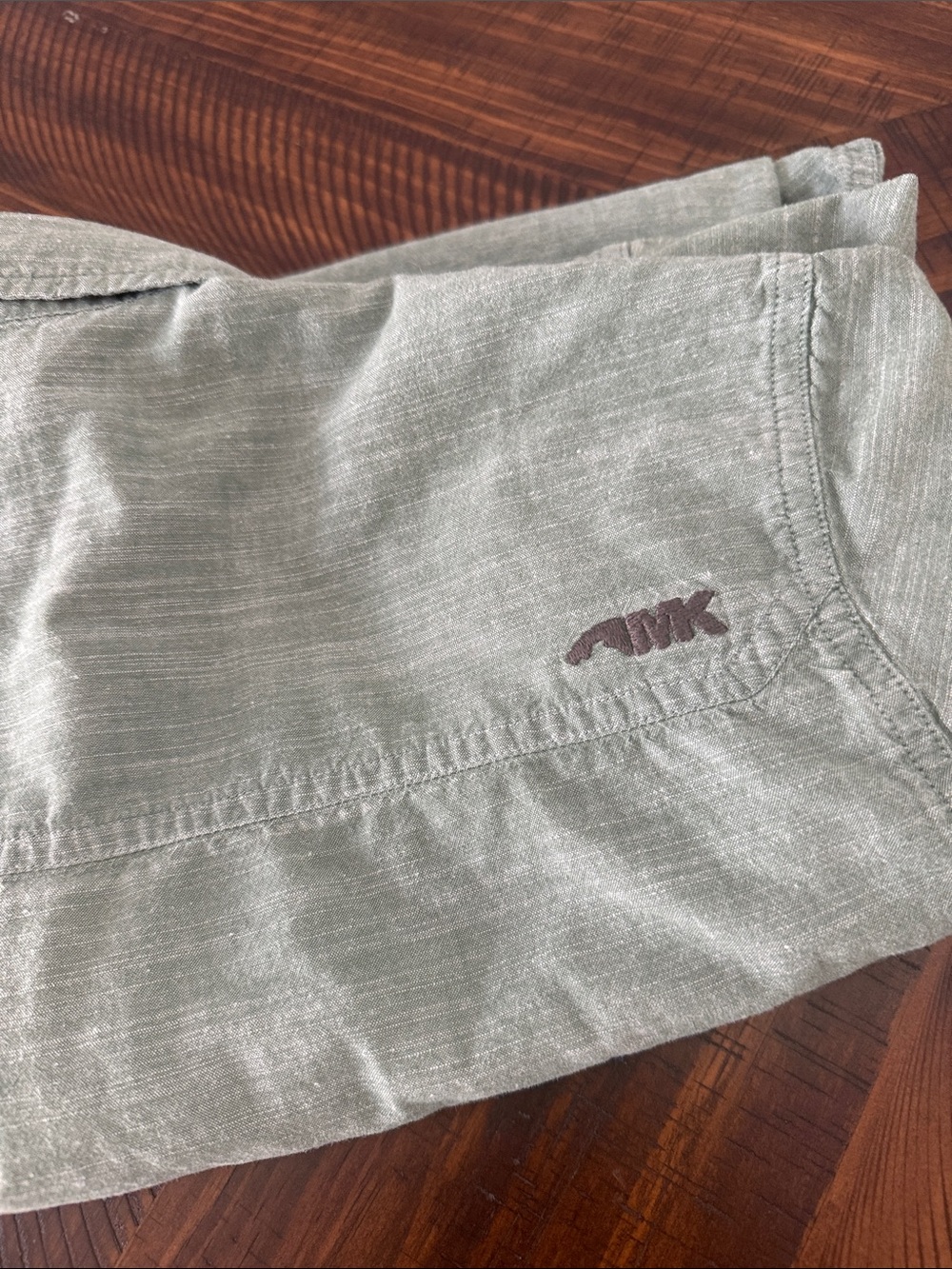 Short-Sleeve Casual Button-Down Shirt in Light Sage by mountain khakis - Picture 5 of 5